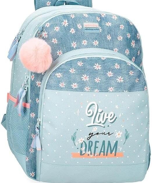 Mochila Escolar Movom Live Your Dream 42 cm | Mochila Adaptable a Carro con Gran Capacidad
