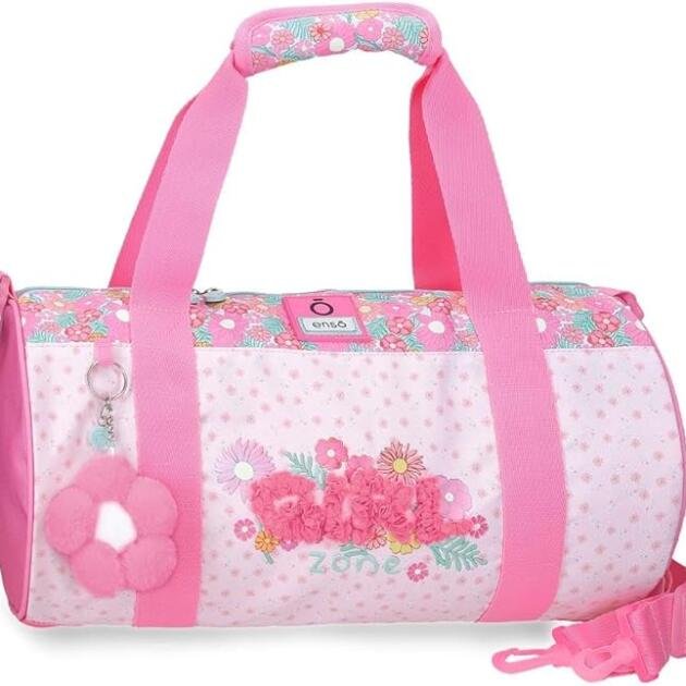 Bolsa de Deporte Enso Girl Zone | Bolsa Deportiva Infantil Rosa con Bandolera