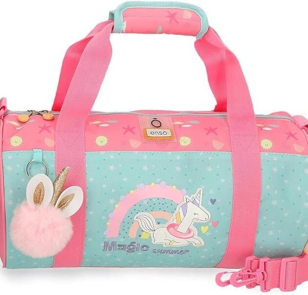 Bolsa de Deporte Enso Magic Summer | Bolsa de Viaje Infantil con Bandolera y Unicornio