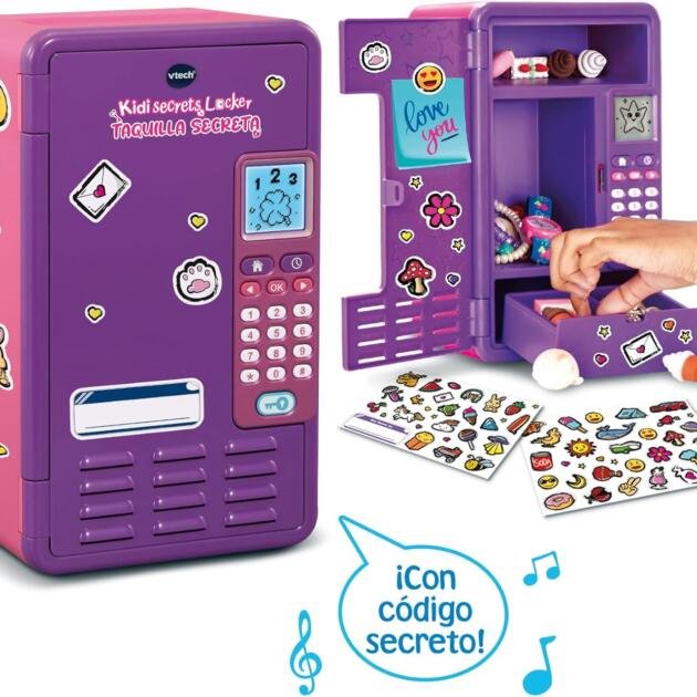 VTech Kidi Secrets Locker Taquilla Secreta | Caja Fuerte Electrónica Infantil con Código y Juegos