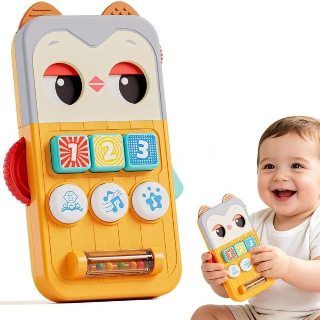 Mini Búho de Negocios | Teléfono de Juguete Interactivo
