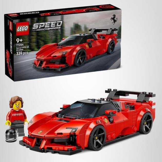 LEGO Speed Champions 77254 Ferrari SF90 XX Stradale | Coche de Carreras para Construir | 339 Piezas
