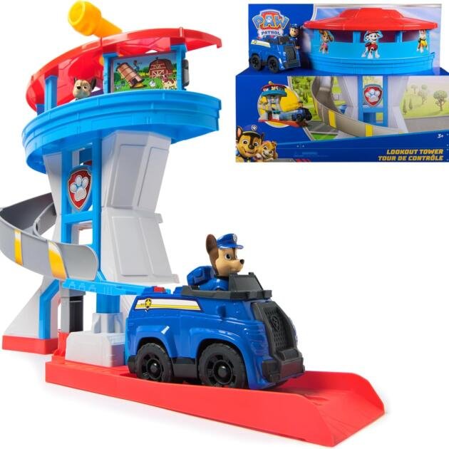 Patrulla Canina Torre de Vigilancia Lookout Tower con Chase y Vehículo | Paw Patrol