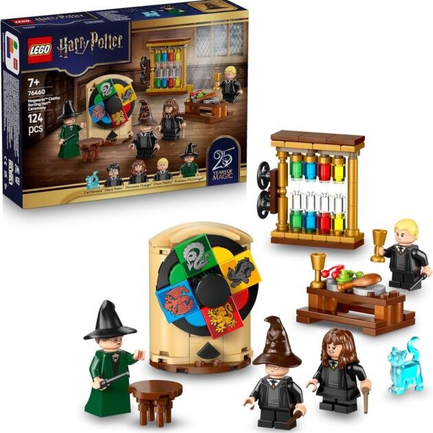 LEGO Harry Potter Ceremonia del Sombrero Seleccionador 76460 | Set de Construcción 124 Piezas