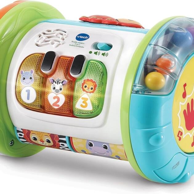 VTech Baby Rodillo Mágico 3 en 1 Multiactividades | Juguete Musical Educativo con Sensor de Movimiento para Bebés 6-36 Meses