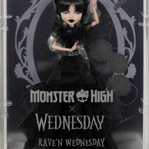 Monster High x Wednesday Rave'N Wednesday | Muñeca Coleccionable Edición Especial