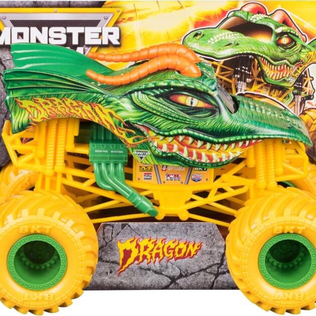 Monster Jam Dragon | Monster Truck Oficial con Suspensión serie 27