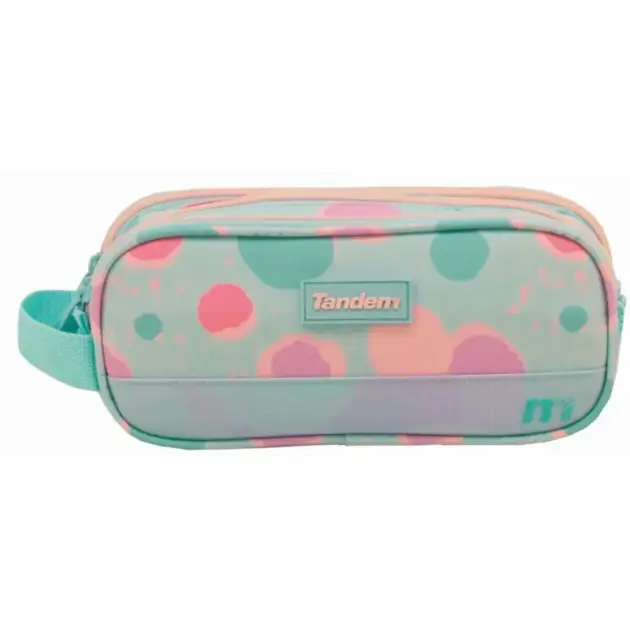 Estuche Portatodo Triple Tandem Miro 22,5 cm | 3 Compartimentos Escolares
