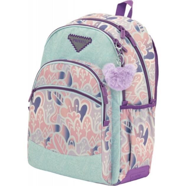 Mochila Escolar Privata Pastel Adaptable a Carro | Doble Compartimento y Gran Capacidad