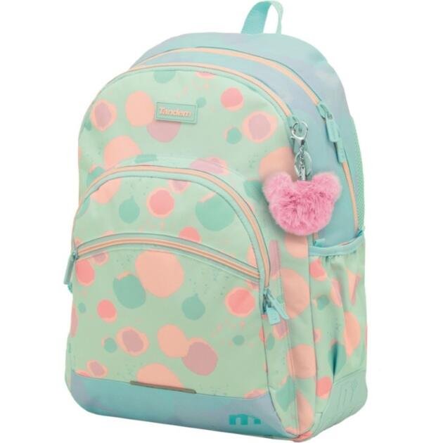 Mochila Escolar Tandem Miro ST Adaptable a Carro 44 cm | Doble Compartimento y Portaordenador