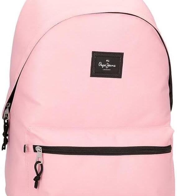 Mochila Escolar Pepe Jeans Rosa con Estuche a Juego
