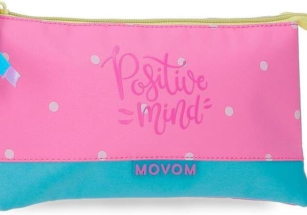 Estuche Triple Movom Positive Mind | Portatodo Escolar de 3 Compartimentos