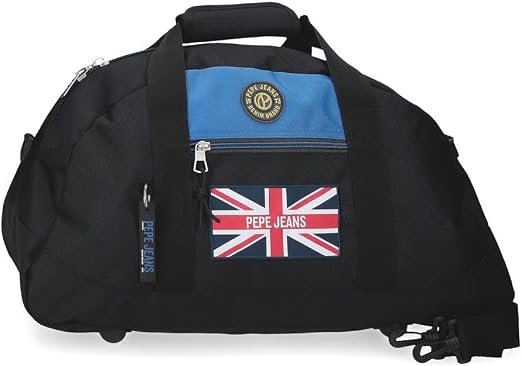 Bolsa de Deporte Pepe Jeans London Negra y Azul