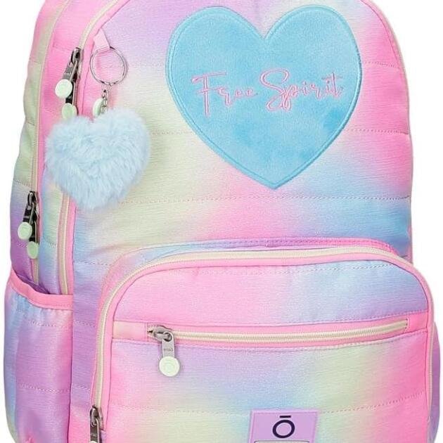 Mochila Escolar Enso Free Spirit | Mochila Juvenil con Gran Capacidad y Bolsillos