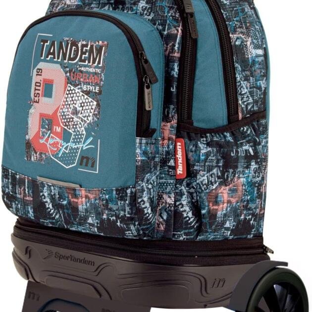 Mochila Tandem Urban Style con Carro SportTandem Azul