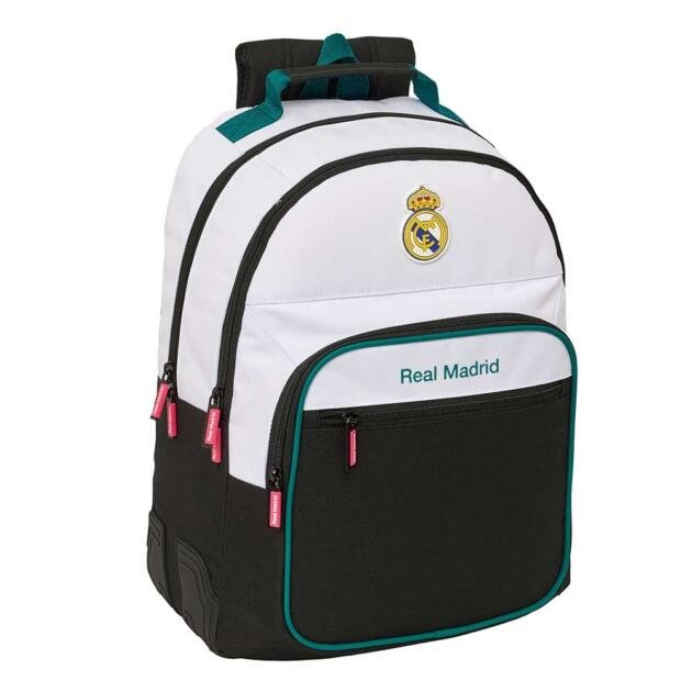 Mochila Doble Real Madrid 2026/27 Adaptable a Carro – Mochila Escolar