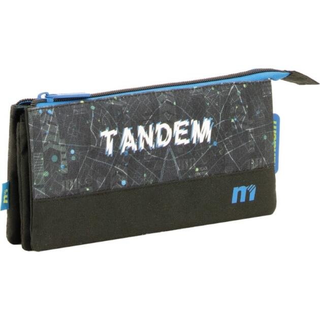 Estuche Tandem New Plus 3 Compartimentos Portatodo Escolar