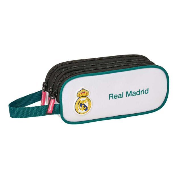 Portatodo Triple Real Madrid 2026/27 – Estuche Escolar 3 Compartimentos