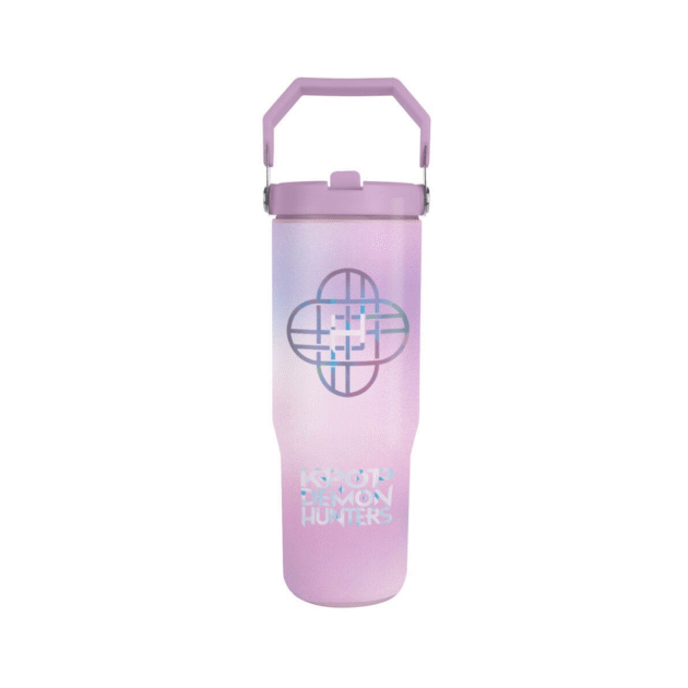 Botella Metálica KPop Demon Hunters Rosa 1130 ml