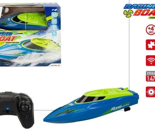Racing Boat Lancha Teledirigida Radio Control 2,4 GHz Escala 1:47 +4 Años