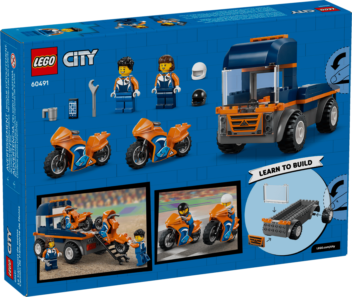 LEGO City 60491 Transportador de Motos 88 Piezas +4 Años - Imagen 2