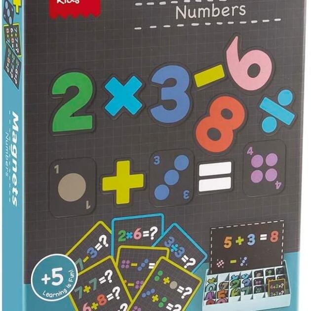 APLI Kids Magnets Numbers 51 Piezas – Juego Magnético de Matemáticas
