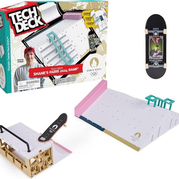 Tech Deck Shane’s Paris 2024 Ramp con Fingerboard – Skatepark +6 Años