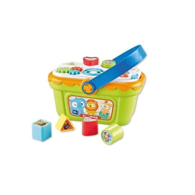 Cesta de Actividades Musical Infantil con Bloques de Formas y Colores