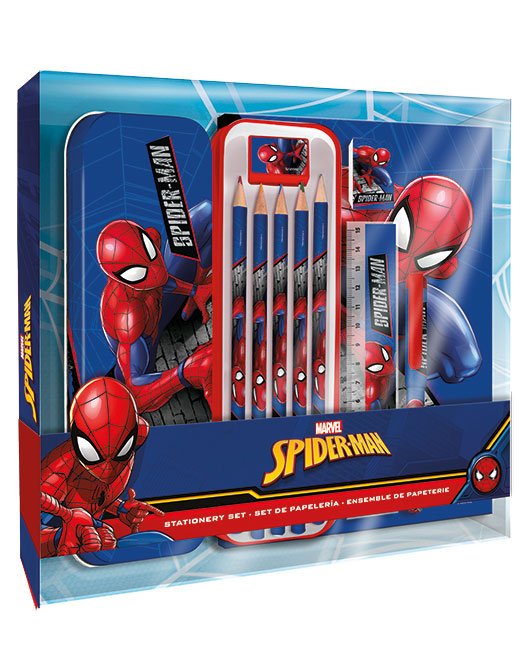 Set de Papelería Spider-Man Marvel con Lápices y Accesorios Escolares - Imagen 2