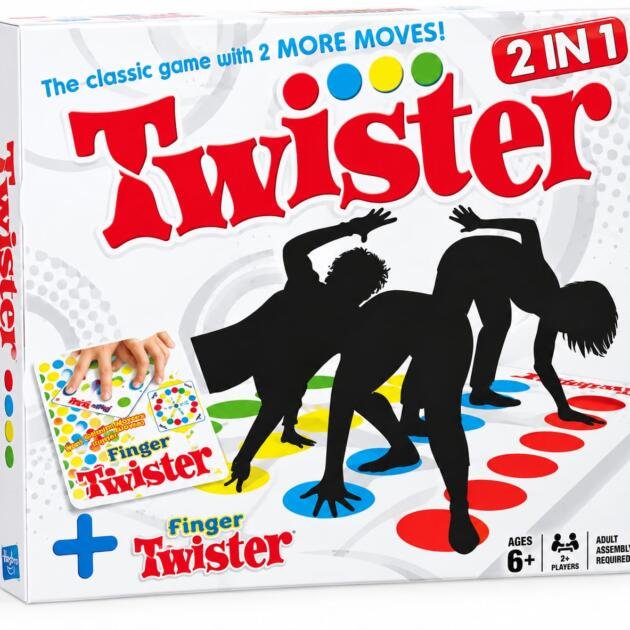 Twister 2 en 1 + Finger Twister Hasbro – Juego de Equilibrio 6+ Años