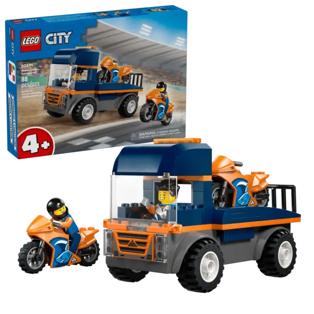 LEGO City 60491 Transportador de Motos 88 Piezas +4 Años