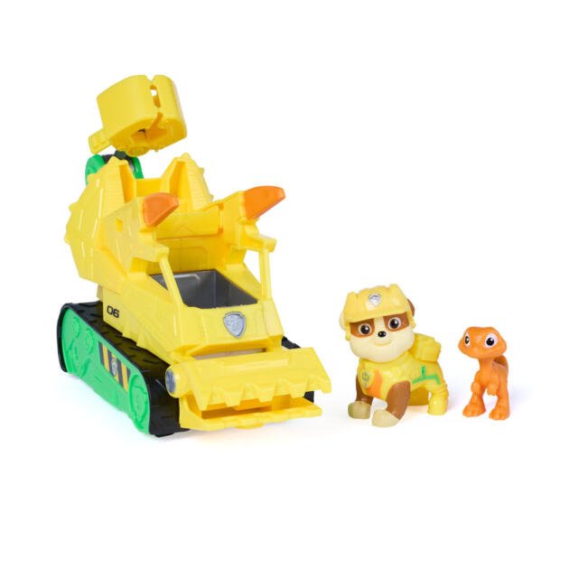 Patrulla Canina Dino Rescue Bulldozer Rubble con Dinosaurio 3+