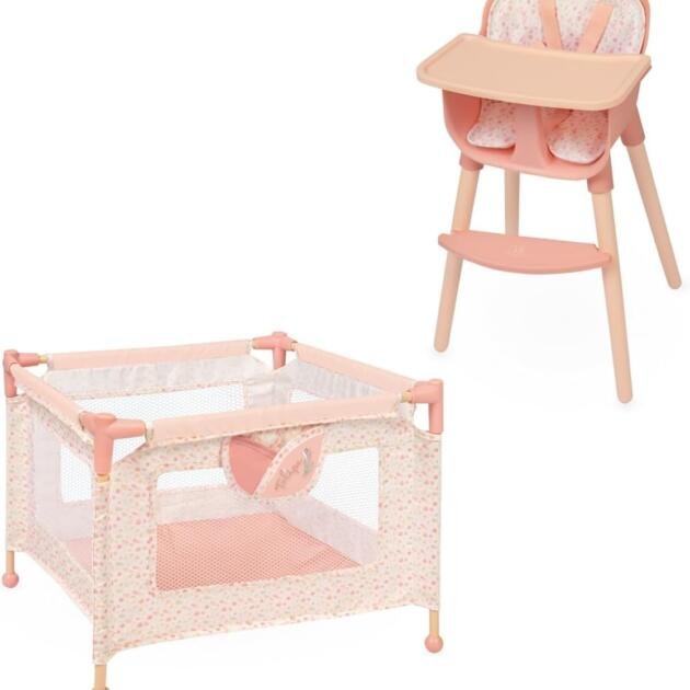 Trona y Parque de Muñecas Tulipe 2 en 1 DeCuevas Toys Rosa – Ref. 40074