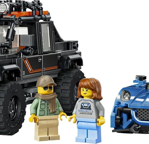 LEGO Speed Champions 77264 Jaguar F-TYPE Project 7 y Land Rover Defender Classic 740 Piezas 10+ Años