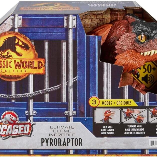 Jurassic World Uncaged Ultimate Pyroraptor Mattel – Más de 50 Sonidos y 3 Modos de Juego