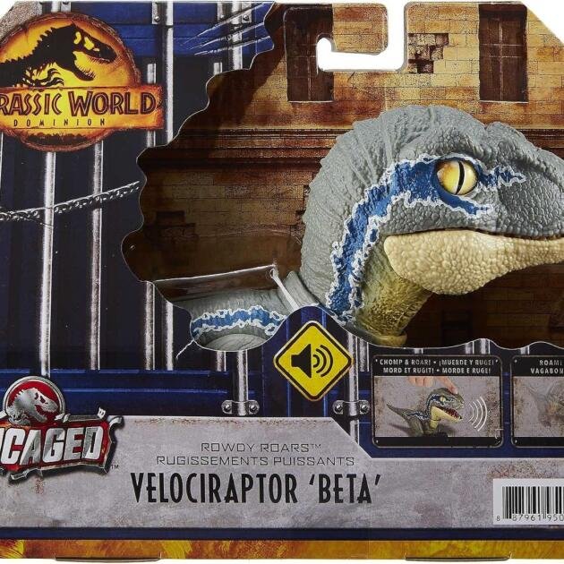 Jurassic World Dominion Velociraptor Beta Rowdy Roars con Sonidos y Movimientos – Mattel