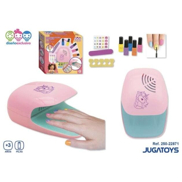 Set de Uñas con Secador Jugatoys | Kit de Manicura Infantil +3 Años