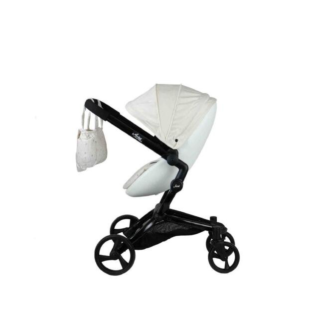 Carro con Capota Urban Arias 82 cm Blanco y Negro con Bolsa – Ref. 40931