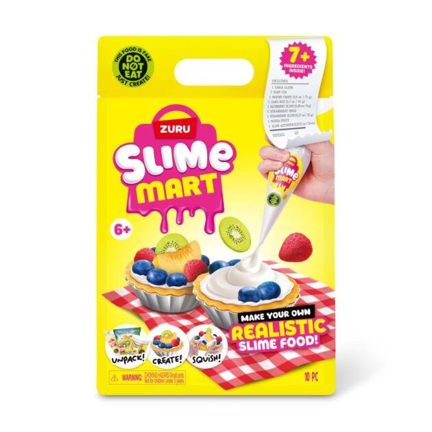 ZURU Slime Mart Tarta de Frutas | Kit Slime Realista 10 Piezas